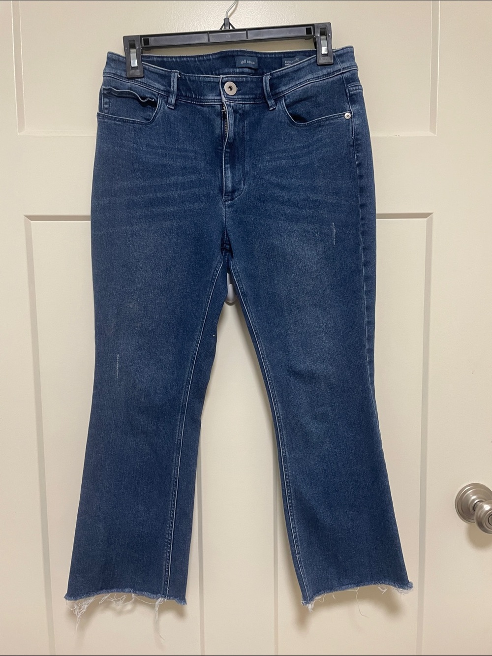 J. Jill Dark Blue Cropped Flare Jeans